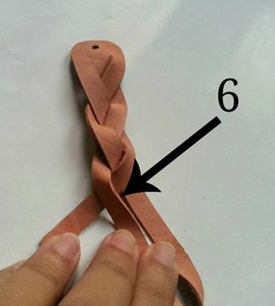 عکس آموزش ساخت دستبند چرمی مردانه
