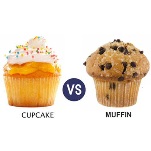 عکس تفاوت مافین و کاپ کیک