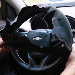 عکس چرم دوزی فرمان اتومبیل