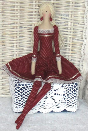 عکس عروسک تیلدای روسی با لباس