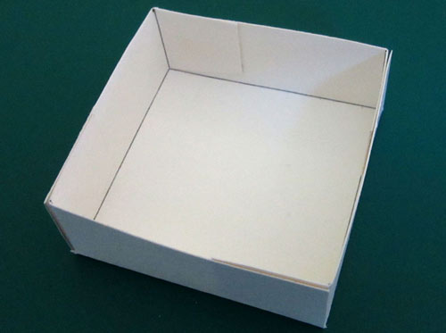 عکس آموزش ساخت جعبه کادو با مقوا