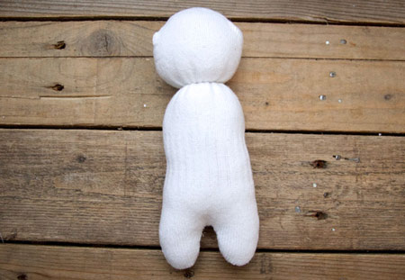 عکس آموزش ساخت عروسک پارچه ای با جوراب
