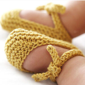 عکس آموزش بافت پاپوش نوزادی دخترانه