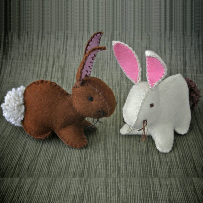 عکس آموزش ساخت عروسک نمدی خرگوش