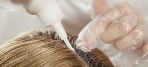 عکس رنگ کردن مو با مواد شیمیایی