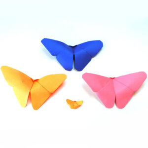 عکس آموزش ساخت پروانه کاغذی
