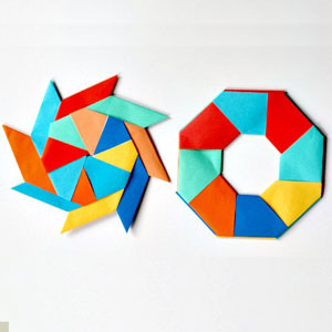 عکس آموزش ساخت اوریگامی متحرک