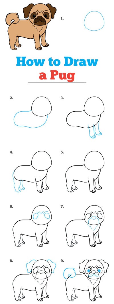 اموزش نقاشی سگ برای بچه ها