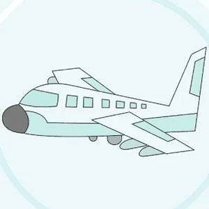 عکس آموزش نقاشی هواپیما