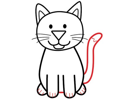 عکس آموزش نقاشی گربه ملوس