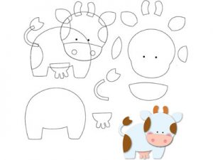 الگوی گاو نمدی برای هفت سین